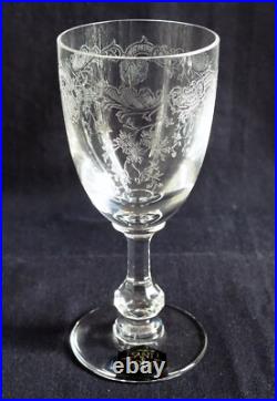 6 verres à vin cristal de St Louis modèle Cléo 13,1cm signés 6 verres à vin cristal de St Louis modèle Cléo 13,1cm signés