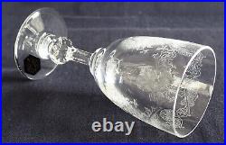 6 verres à vin cristal de St Louis modèle Cléo 13,1cm signés 6 verres à vin cristal de St Louis modèle Cléo 13,1cm signés