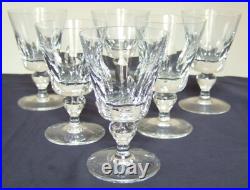 6 verres à vin cristal de St Louis modèle Jersey 11,2cm signés