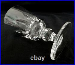 6 verres à vin cristal de St Louis modèle Jersey 11,2cm signés
