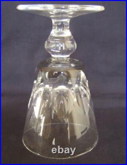 6 verres à vin cristal de St Louis modèle Jersey 11,2cm signés