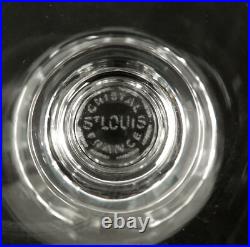 6 verres à vin cristal de St Louis modèle Jersey 11,2cm signés