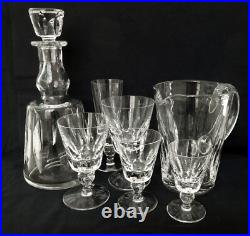 6 verres à vin cristal de St Louis modèle Jersey 11,2cm signés