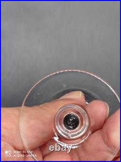 6 verres à vin cuit, Porto, liqueur en Cristal de SAINT-LOUIS modéle NOEL, H 12,3cm