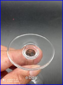 6 verres à vin cuit, Porto, liqueur en Cristal de SAINT-LOUIS modéle NOEL, H 12,3cm