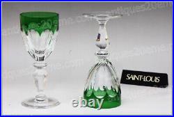 6 verres à vin du Rhin cristal de Saint Louis modèle Alexandre Roemer glasses