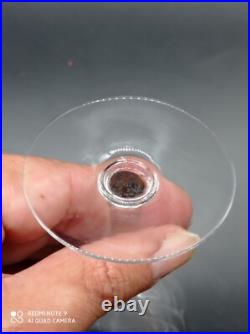 6 verres à vin en Cristal de SAINT-LOUIS modéle NOEL, H 13,2 cm