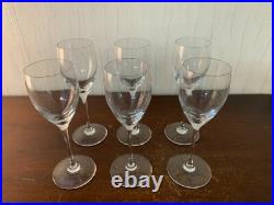 6 verres à vin en cristal de Saint Louis (prix à la pièce)