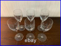 6 verres à vin en cristal de Saint Louis (prix à la pièce)