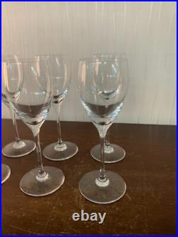 6 verres à vin en cristal de Saint Louis (prix à la pièce)