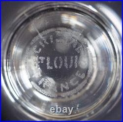 6 verres à vin en cristal de St Louis, modèle Cléo 13,1cm signés
