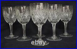 6 verres à vin en cristal de St Louis, modèle Gavarni 12,5cm (prix du lot)