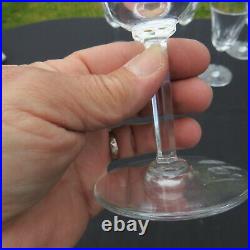 6 verres à vin en cristal de saint louis modèle Cerdagne H 14 cm lot 5