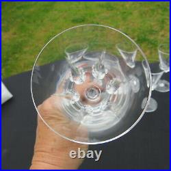 6 verres à vin en cristal de saint louis modèle cerdagne signé H 14 cm 2