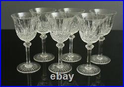 6 verres à vin en cristal de saint louis modèle tommy H 15 cm
