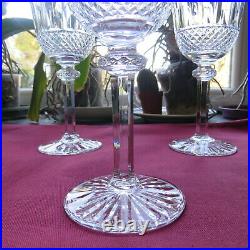 6 verres à vin en cristal de saint louis modèle tommy H 15 cm signé 2