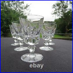 6 verres à vin en cristal saint louis jersey pour le paquebot France H 11,2 cm 3