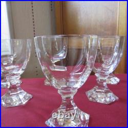 6 verres a vin en cristal saint louis modèle saint cloud H 11 cm signé