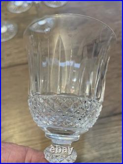 6 verres à vin en cristal signés Saint Louis modèle Tommy H 15 cm