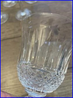 6 verres à vin en cristal signés Saint Louis modèle Tommy H 15 cm