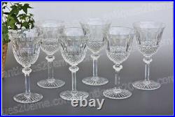 6 verres à vin n°3 en cristal de Saint Louis modèle Tommy 17 cm Wine glasses