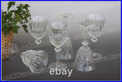 6 verres à vin n°3 en cristal de Saint Louis modèle Tommy 17 cm Wine glasses