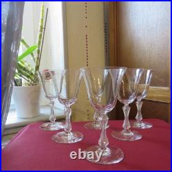 6 verres a vin ou a porto cristal saint louis modèle Lozère uni H 13 cm signé 6 verres a vin ou a porto cristal saint louis modèle Lozère uni H 13 cm signé