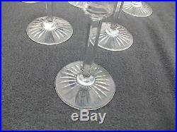 6 verres a vin roemer en cristal de saint louis modèle tommy bleu H 19,7 cm