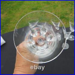 6 verres à vin rouge en cristal de saint louis modèle Cerdagne signé H 15,6 cm