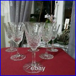 6 verres à vin rouge en cristal de saint louis modèle Tarn H 16 cm