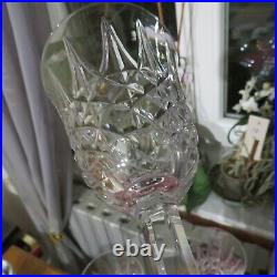 6 verres à vin rouge en cristal de saint louis modèle Tarn H 16 cm