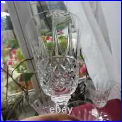 6 verres à vin rouge en cristal de saint louis modèle Tarn hauteur 16 cm