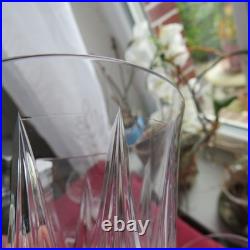 6 verres à vin rouge en cristal de saint louis modèle Tarn hauteur 16 cm