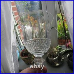 6 verres a vin rouge en cristal de saint louis modèle tommy signé H 15 cm