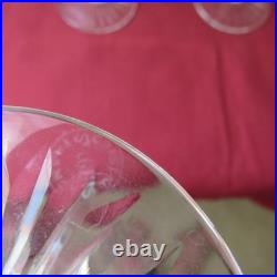 6 verres a vin rouge en cristal de saint louis modèle tommy signé H 15 cm