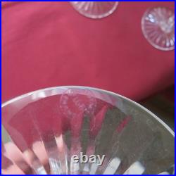 6 verres a vin rouge en cristal de saint louis modèle tommy signé H 15 cm