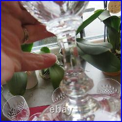 6 verres à vin rouge en cristal saint louis modèle messine H 14,5 cm