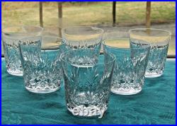 6 verres a whisky en cristal de saint louis modèle Massenet signé