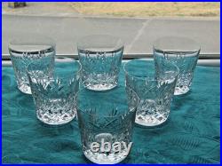 6 verres a whisky en cristal de saint louis modèle Massenet signé