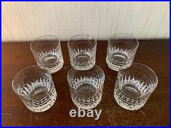 6 verres à whisky taillé en cristal de Saint Louis (prix à la pièce)modèle1