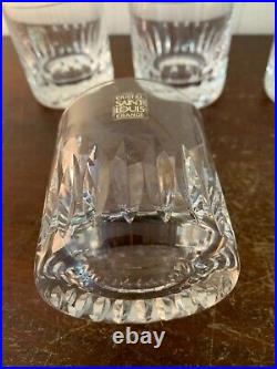 6 verres à whisky taillé en cristal de Saint Louis (prix à la pièce)modèle1