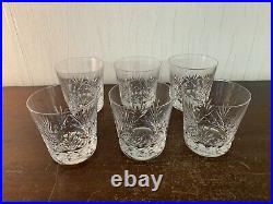 6 verres à whisky taillé modèle Chantilly cristal Saint Louis (prix à la pièce)