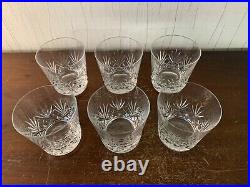 6 verres à whisky taillé modèle Chantilly cristal Saint Louis (prix à la pièce)