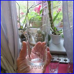 6 verres chopes a orangeade en cristal de saint louis modèle Lozère signé