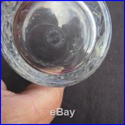 6 verres chopes à orangeade en cristal de saint louis modèle massenet signé 1
