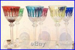 6 verres couleur cristal SAINT LOUIS modèle TOMMY (grand modèle 19,8)