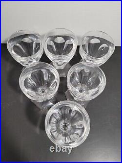 6 verres cristal signé Saint Louis style Baccarat Harcourt H 10.2 cm lot n°2