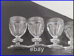 6 verres cristal signé Saint Louis style Baccarat Harcourt H 10.2 cm lot n°2