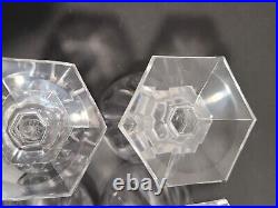 6 verres cristal signé Saint Louis style Baccarat Harcourt H 8.8 cm lot n°2