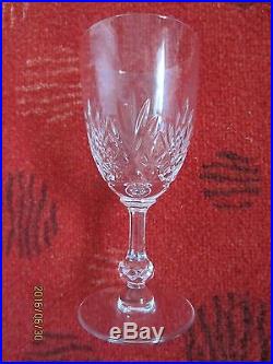 6 verres à eau en cristal St Louis modèle Massenet